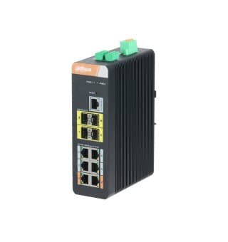 Комутатор Dahua DH-PFS4410-6GT-DP 10-портовий (6 POE)